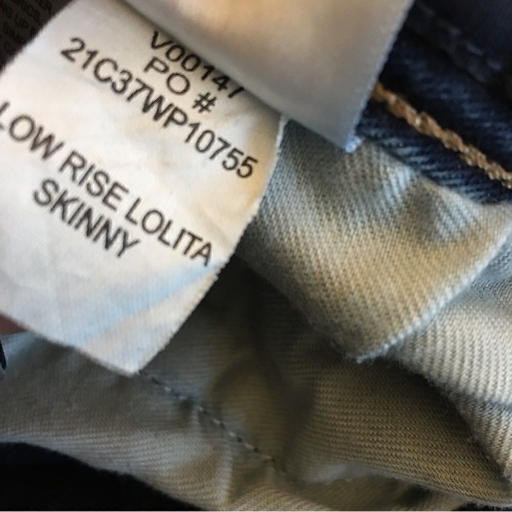 NEW w/o Tags LUCKY BRAND LOW RISE SKINNY! Dark wash - Picture 6 of 7
